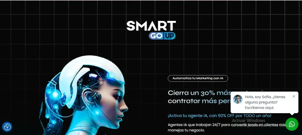 Los 6 mejores Agentes IA para equipos de ventas SMART GO UP TOGROW